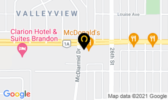 Casa Blanca Motor Lodge in Brandon map
