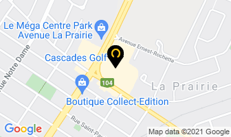 Cascades Golf in Thetford Mines map