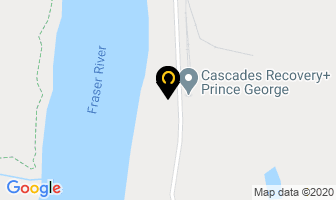 Cascades Recovery Inc in Prince George map