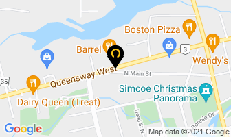 Cash Machine in Simcoe map