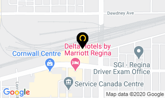 Casino Regina in Regina map