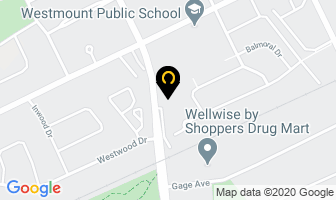 Castle Westmount Apartments in Kitchener map