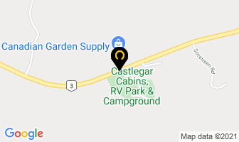 Castlegar Cabins Rv Park & Campground in Castlegar map