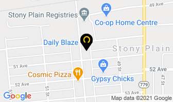 Casual Connexion in Stony Plain map