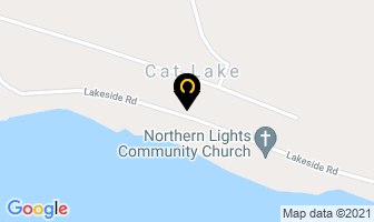 Cat Lake Health Authority in Kenora District map