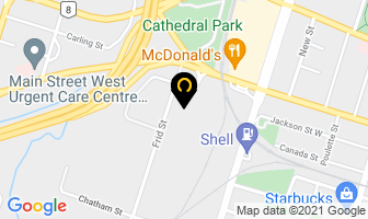 Caw Local 555 in Hamilton map