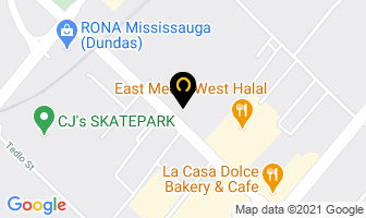 Cawthra Computers Ltd in Mississauga map