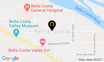 Ced Community Capacity Building in Bella Coola map