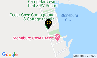Cedar Cove Campground in Carrying Place map