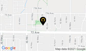 Cedar Creek Fencing in Langley map