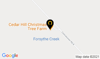 Cedar Hill Christmas Tree Farm in Pakenham map
