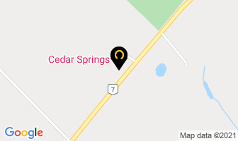 Cedar Springs Motel in Halton Hills map