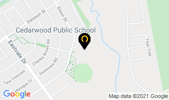 Cedarwood Public School in Markham map