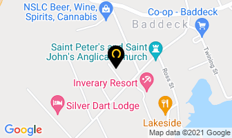 Ceilidh Country Lodge in Baddeck map