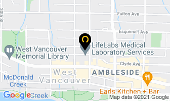 Celebrity Laser Care in West Vancouver map