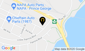 Centennial Foodservice in Prince George map