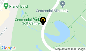 Centennial Park Golf Centre in Orillia map