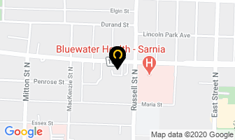 Central Baptist Church in Sarnia map