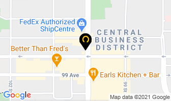 Central Barber Shop in Grande Prairie map