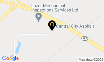 Central City Asphalt Ltd in Blackfalds map