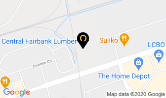 Central Fairbank Lumber in Vaughan map