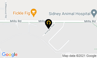 Central Island Distributors in Sidney map