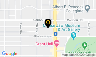 Central Lutheran Church in Moose Jaw map