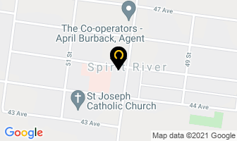 Central Peace Health Centre in Spirit River map