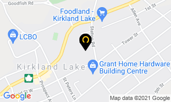 Central Public School in Kirkland Lake map