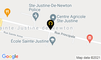 Centre Agricole Ste-Justine in Arva map