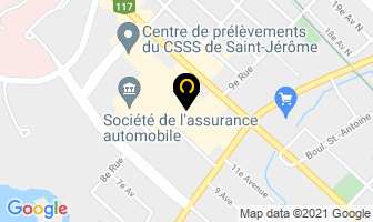 Centre Jeunesse Des Laurentides in Saint-Jérôme map