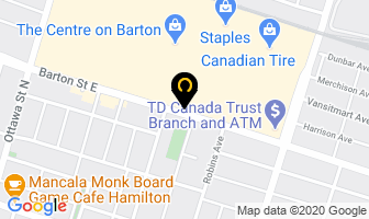 Centre Mall Dental Office in Hamilton map