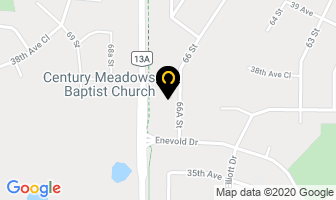 Century Meadows Baptist Church in Camrose map