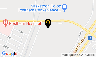 Cervus Equipment-John Deere in Rosthern map