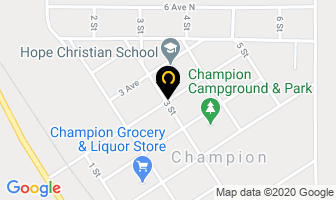 Champion Congregational Church in Division No. 5 map