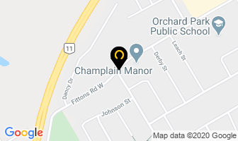 Champlain Manor in Orillia map