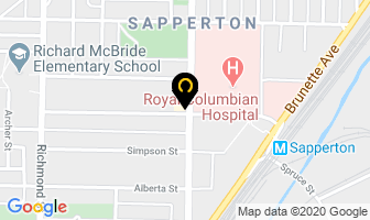 Chan Victor R Dr in New Westminster map