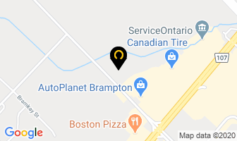Chandni Banquet Hall in Brampton map