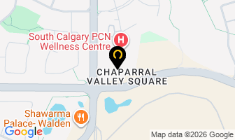 Chaparral Smiles Dental in Calgary map