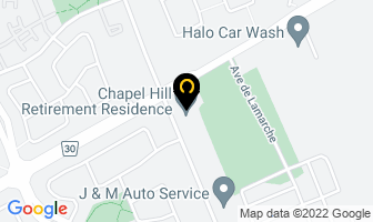Chapel Hill Retirement Residence in Ottawa map