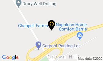 Chappell Farms in Barrie map