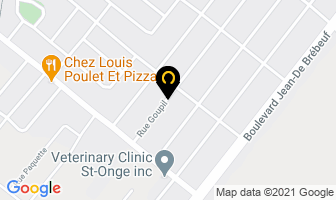 Charbonneau Messager Rapide in Drummondville map