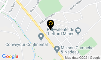 Charbonneau Messager Rapide in Thetford Mines map