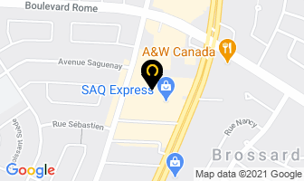 Charcuterie Frick in Brossard map