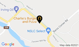 Charlie's Burger And Pizza in Sharon map