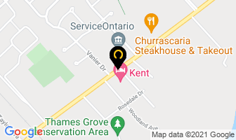 Chatham-Kent Tourism in Brownsburg-Chatham map