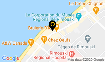 Chaussures Kirallah Inc in Rimouski map