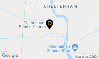 Cheltenham Baptist Church in Caledon map