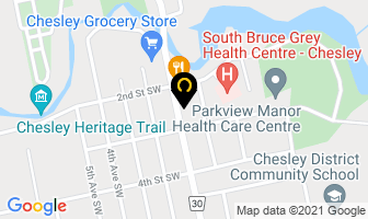 Chesley Convenience Plus in Claremont map