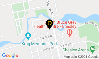 Chesley Grocery Store in Claremont map